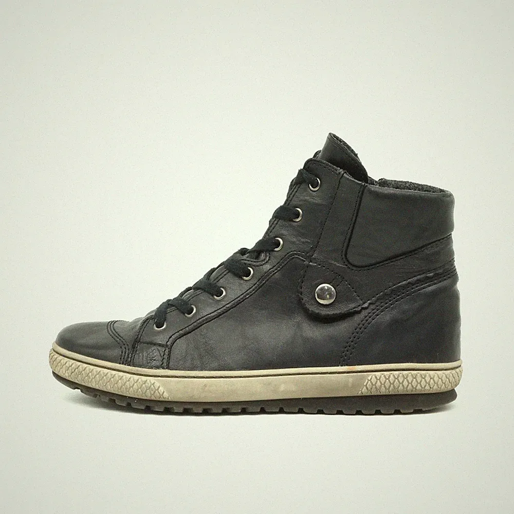 Gabor Damen 93.752 Stiefel Schwarz Leder High-Top Komfort Schnürstiefel EU 42