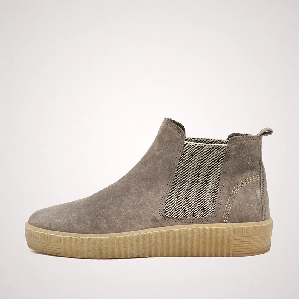 Gabor Damen Chelsea Boot Stiefeletten Grau Wildleder Comfort Boots EU 38