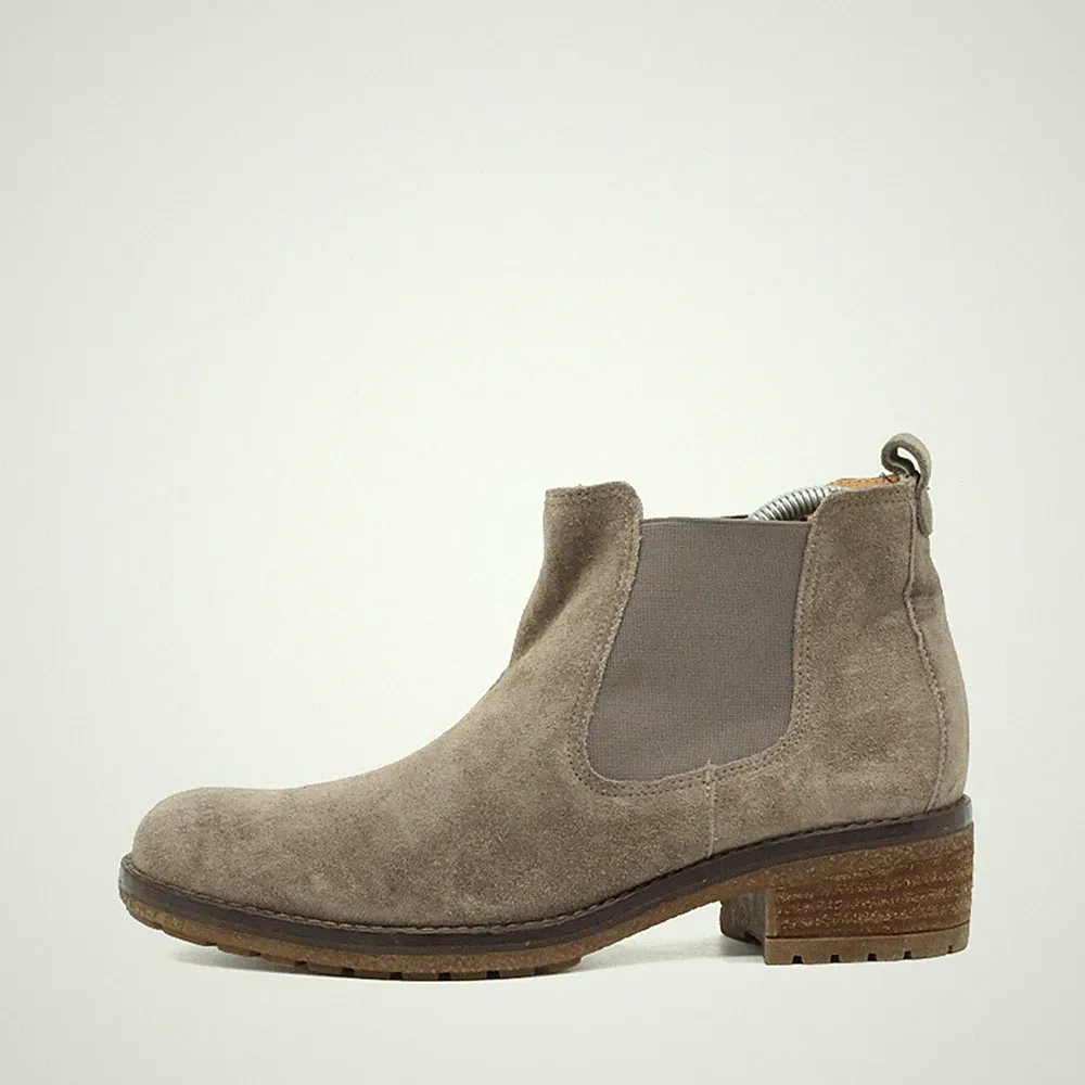 Gabor Damen Chelsea Boot Stiefeletten taupe Wildleder Comfort Boots EU 36