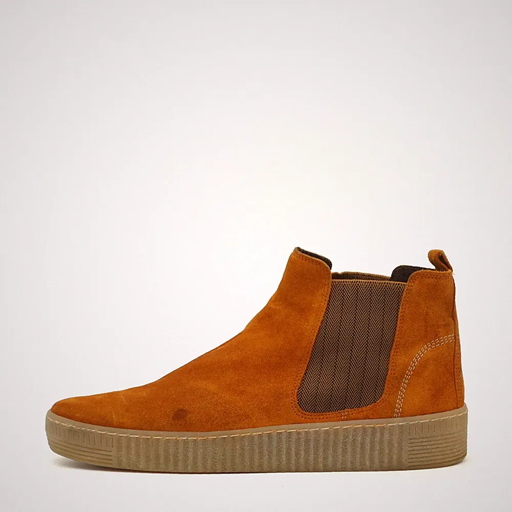 Gabor Damen Chelsea Boot Wildleder Stiefelette Braun Komfort Boots EU 41.5