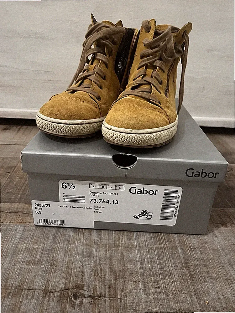 Gabor Damen Chelsea-Boots 6,5 Gelb
