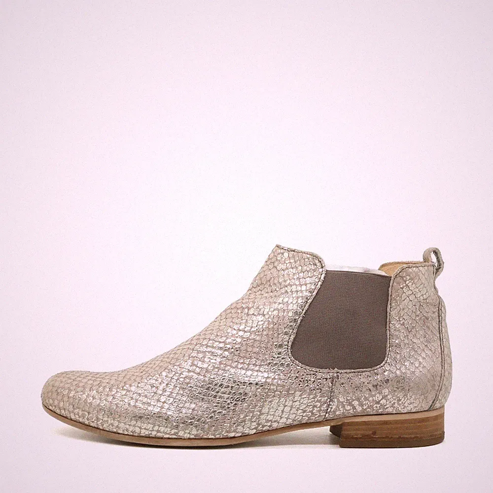 Gabor Damen Chelsea Boots Stiefel Silber Knöchelhoch Chelsea-Stiefel EU 39