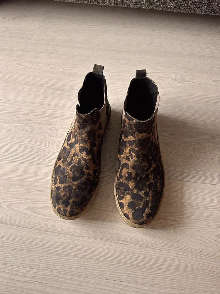Gabor Damen Chelsea Boots Stiefelette Braun Echtleder Komfort Gr. 41,5 Top!
