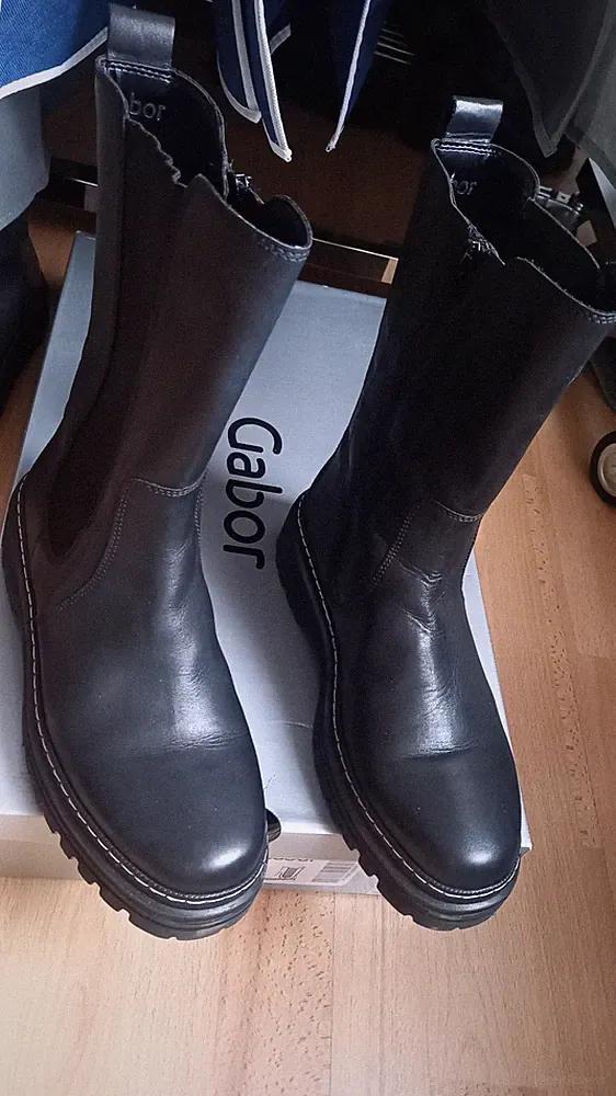 Gabor Damen Chelsea Stiefel schwarz Größe 39 - TOP Zustand nur zweimal getragen!