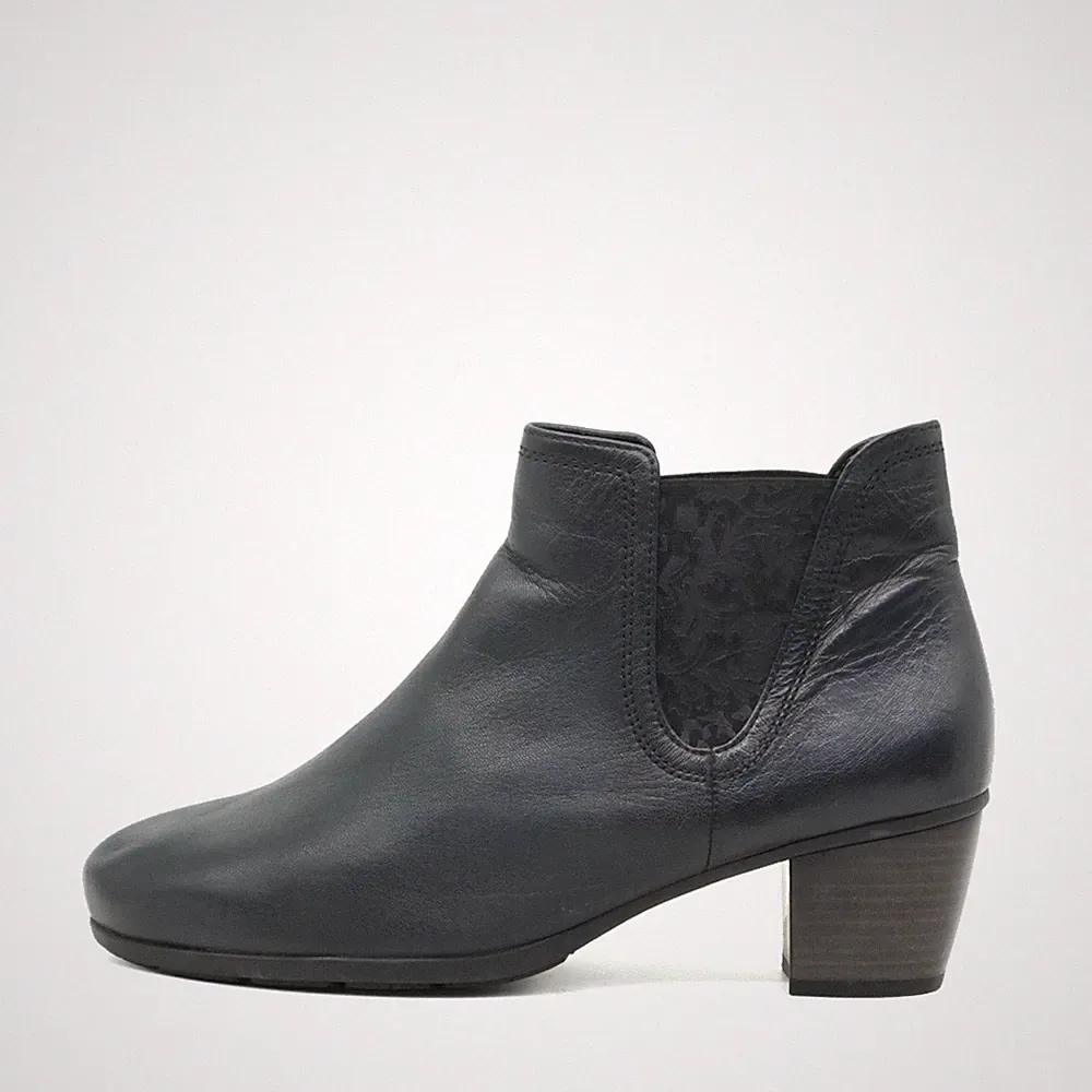 Gabor Damen Stiefel Blau Leder Knöchel Komfort Chelsea-Stiefel EU 39.5