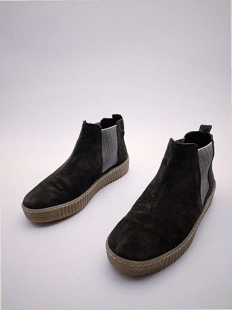 Gabor Damen Stiefel Chelsea Boots Stiefelette Leder Grün Gr. 37 EU Art.41027-70