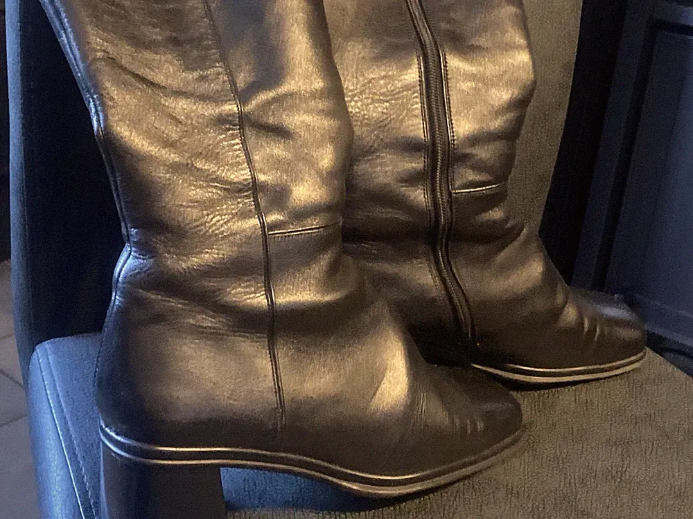 Gabor Damen Stiefel Leder Gr. 38 Schwarz