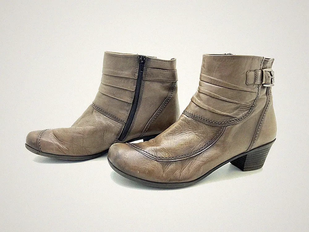 Gabor Damen Stiefel Stiefelette Ankle Boots Grau Gr. 42,5 (UK 8,5)