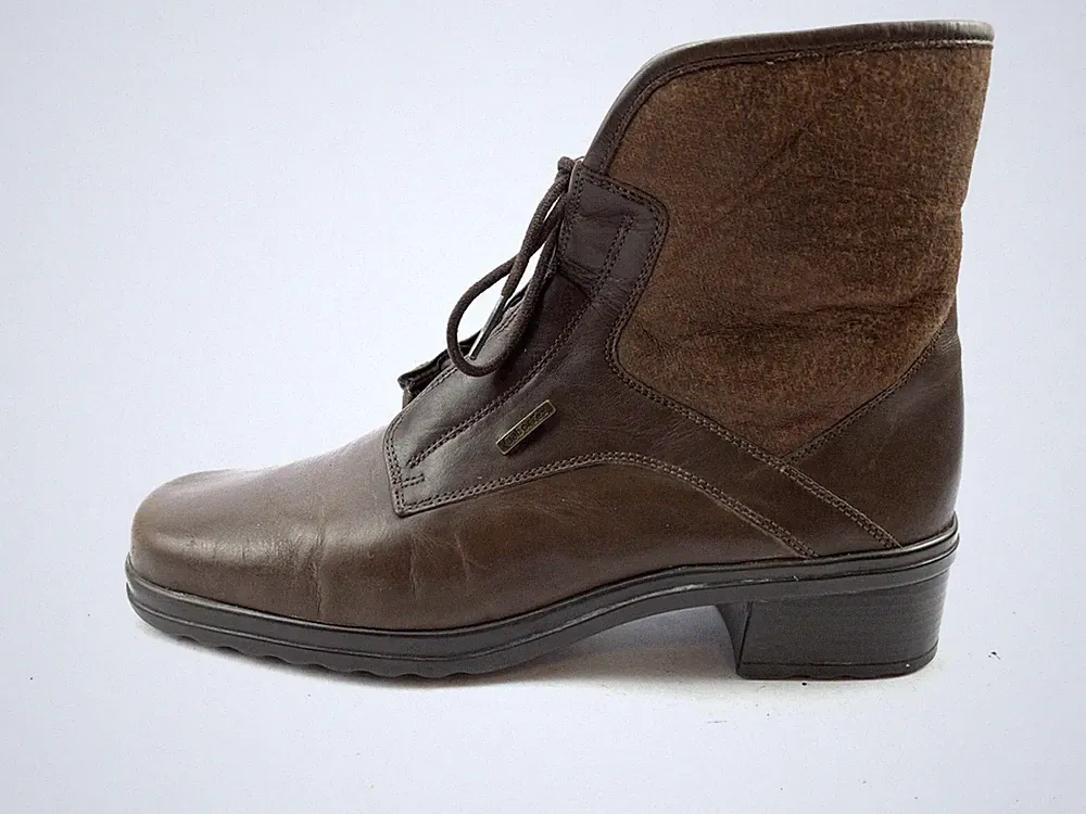 GABOR DAMEN STIEFEL STIEFELETTEN BOOTS GR: 38,5 UK: 5,5 BRAUN