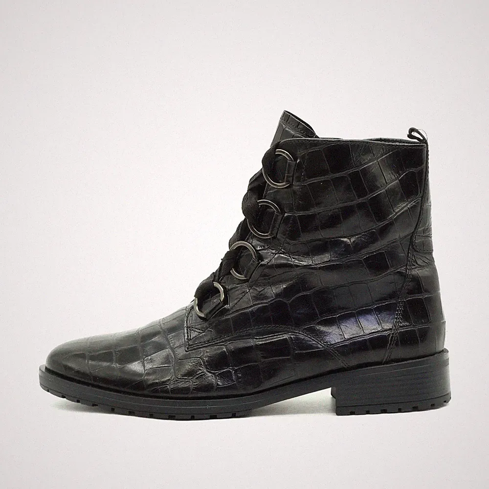 Gabor Damen Stiefeletten Boots Schwarz Leder Knöchelhoch Slovakia Comfort EU 42
