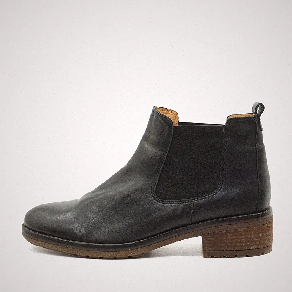 Gabor Damen Stiefeletten EU 40 Chelsea Boots Schwarz Komfort