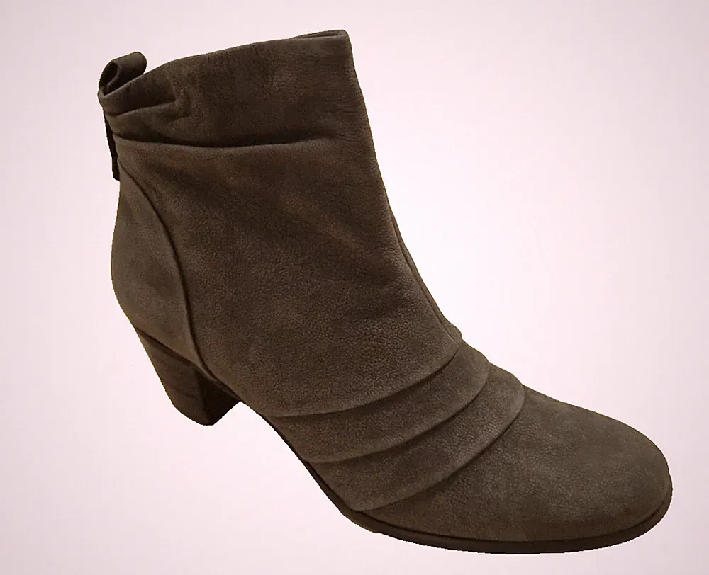 Gabor Damen Stiefeletten Nubuk Lavato Khaki EU 40 Absatz 55 mm Leder