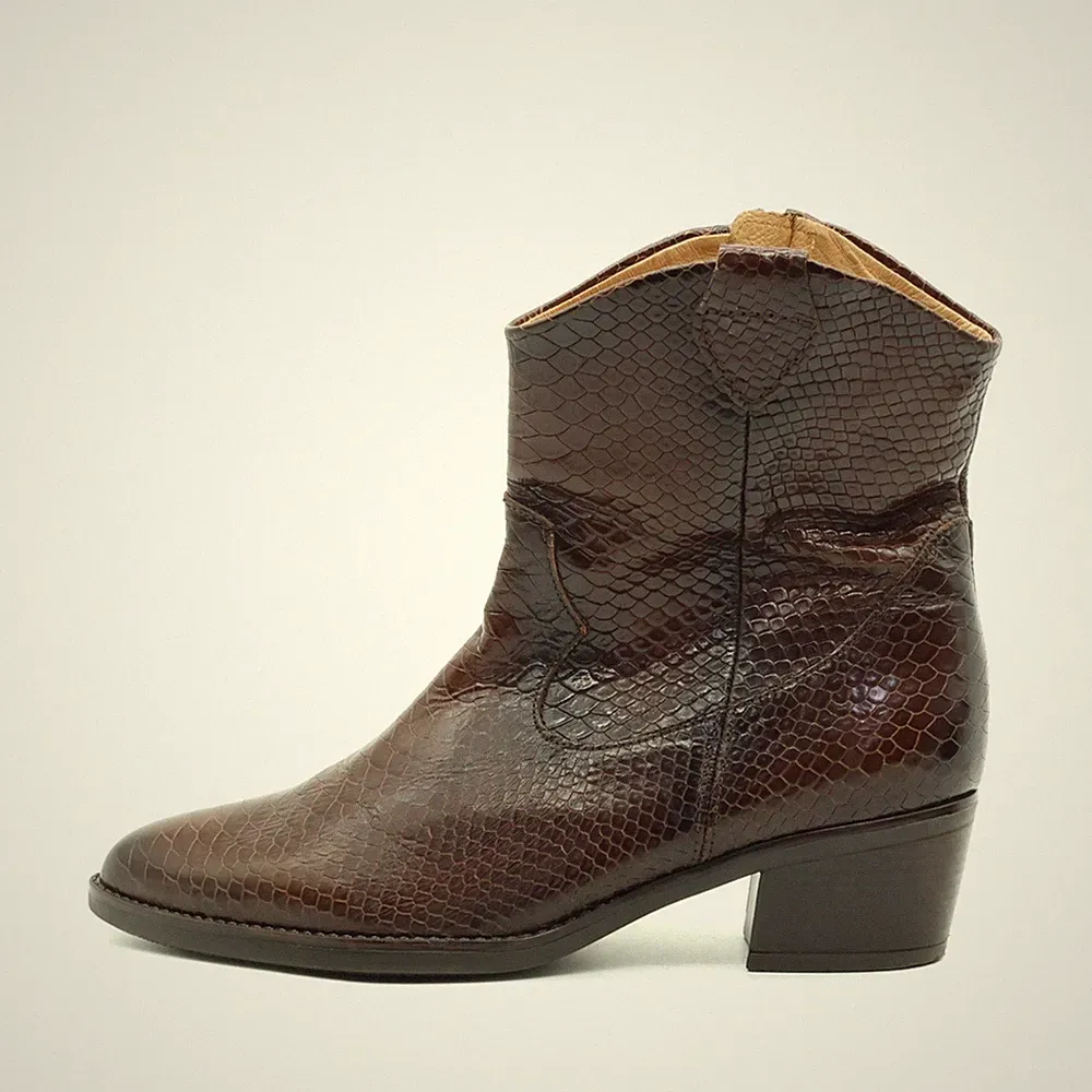 Gabor Damen Western Reptil Komfort Stiefelette Vintage-Look Stiefeletten EU 40