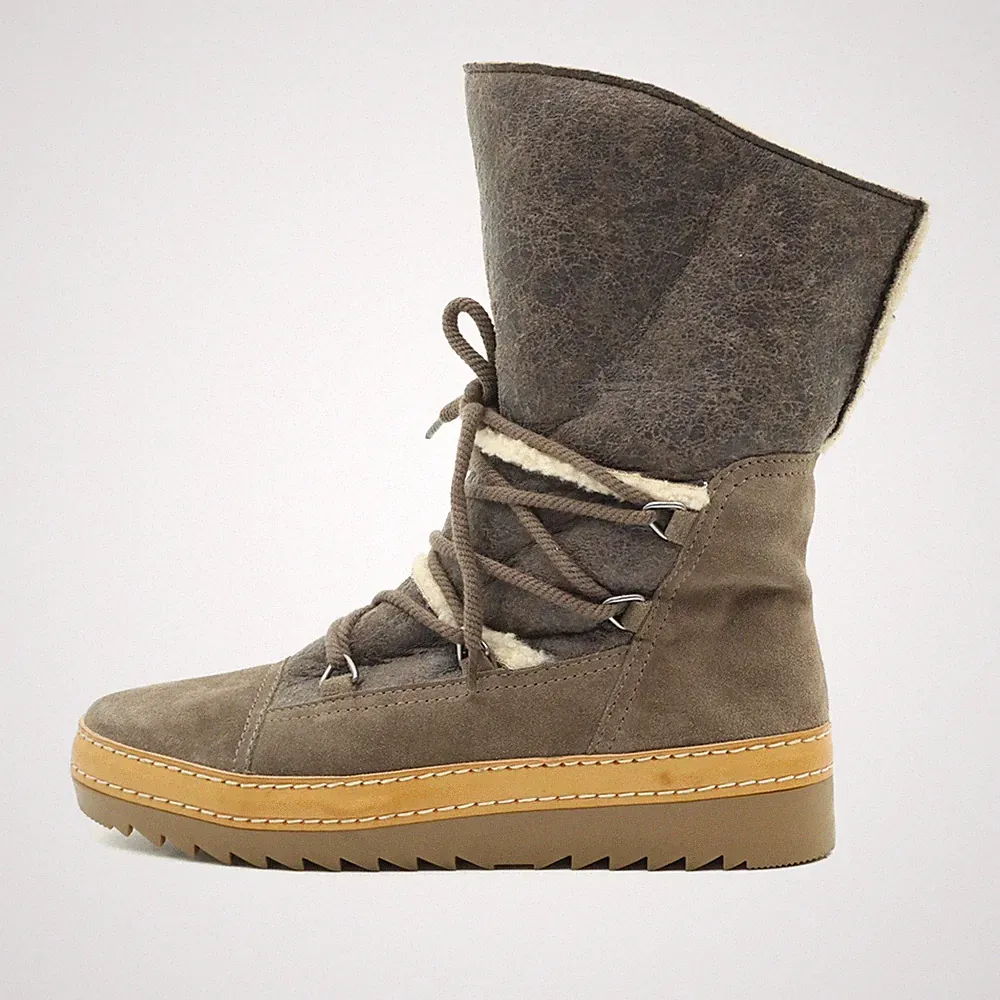 Gabor Damen Winter Schnürstiefel Stiefel Braun Mittel Comfort EU 38