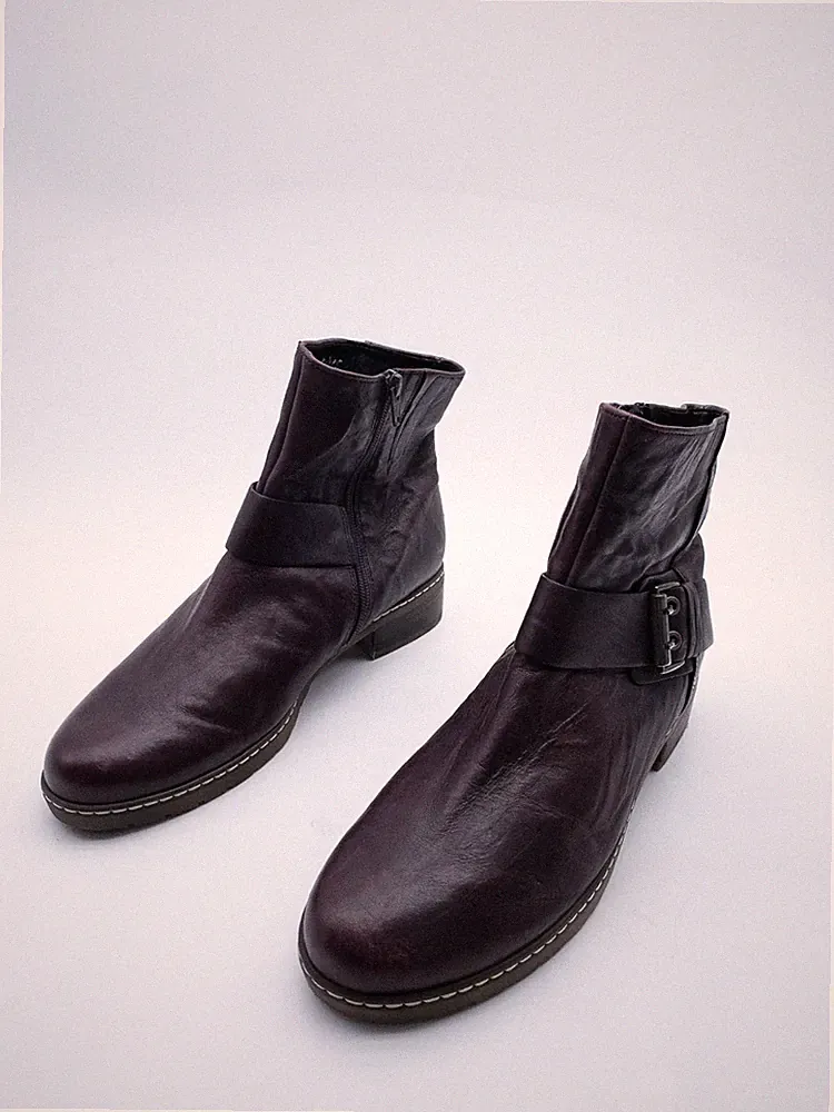 Gabor Damen Winterstiefel Boots Stiefelette Leder Rot Gr. 42 EU Art. 41603-40