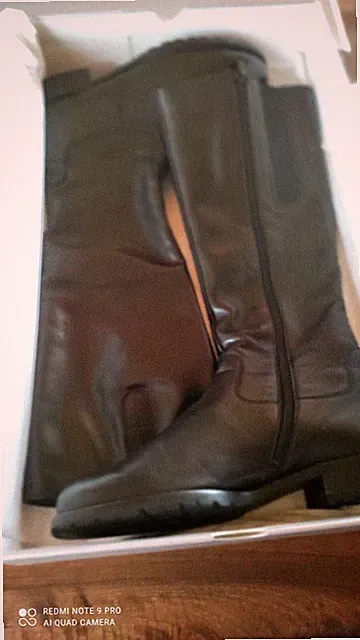 *Gabor *Damenschuhe . Gr 5.5 G ( 38,5 G ) Stiefel ,SchwarzGlattleder Neuwertig