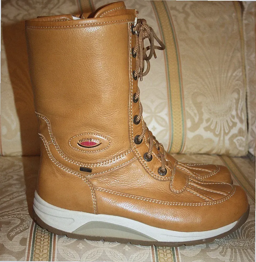 Gabor ROLLNGSOFT Damen Stiefel Leder Gelb Größe 42 (UK-8)