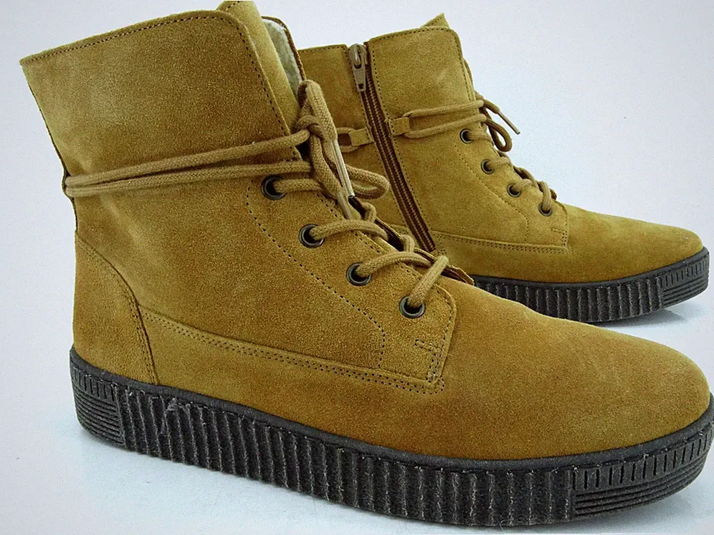 Gabor Schuhe Stiefel Boots Shoes Stiefeletten Gefüttert Gr. 40 UK 6,5 Leder