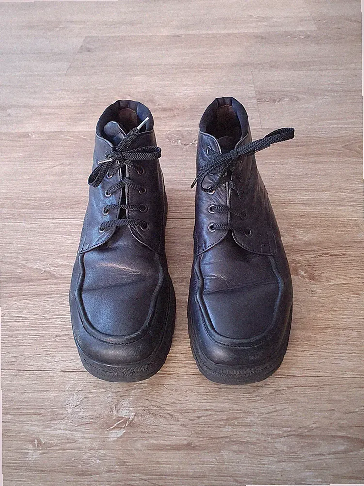 Gabor Sport Damen Boots Größe 5 schwarz Leder Schnürboots