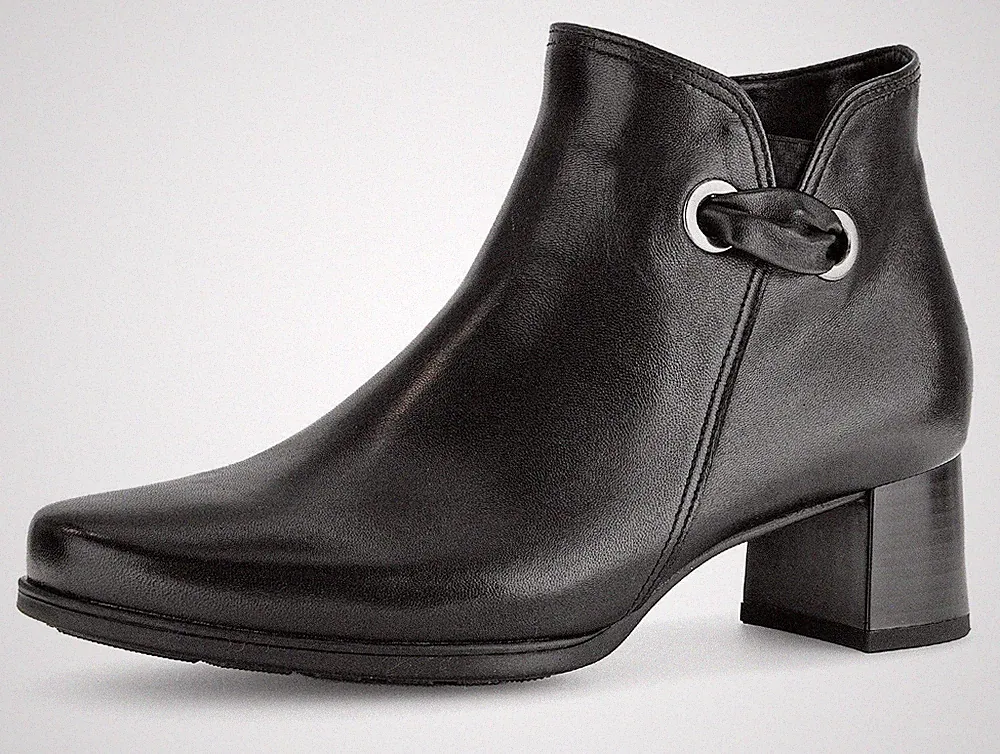 GABOR St. Tropez Stiefelette mit seitlichem Schmuckelement, Gr,43 , schwarz