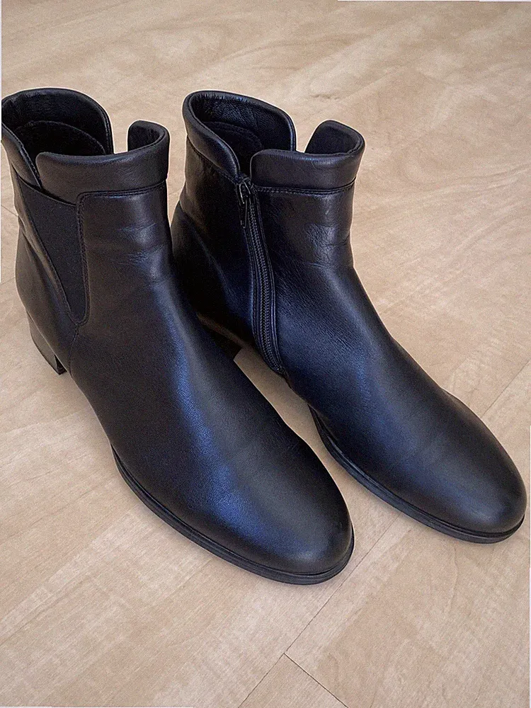 Gabor Stiefeletten Boots, Größe 40,5-41, schwarz, Leder
