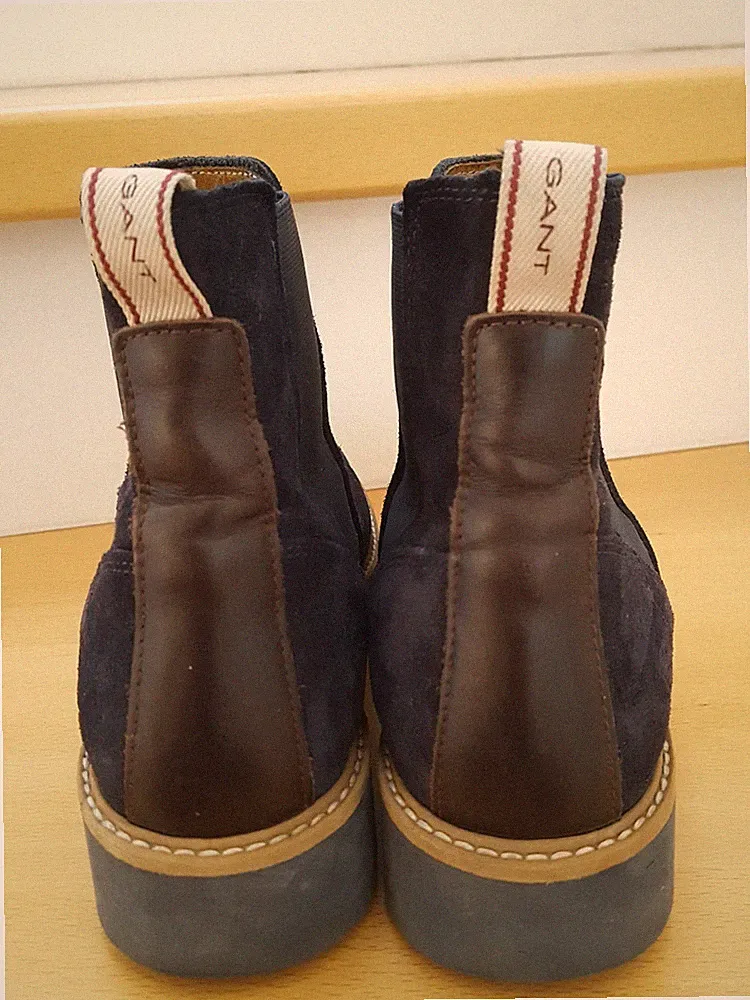 Gant #Boots Chelsea Schuhe w NEU Gr.38 blau Wild Leder