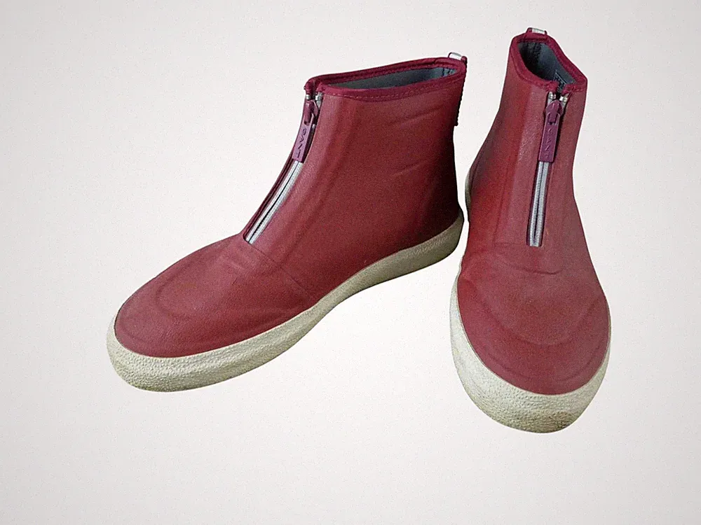 Gant Stormhaven Damen Gummistiefel 40 | UK 6,5 dunkelrot Reißverschluss (21596)