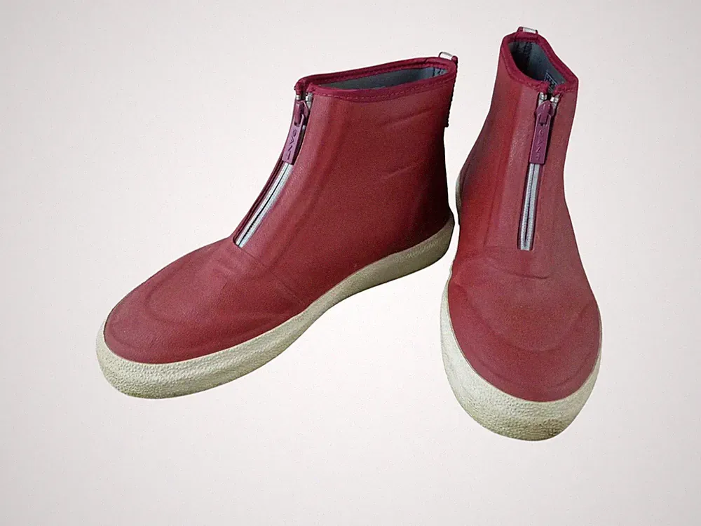 Gant Stormhaven Damen Gummistiefel 40 | UK 6,5 dunkelrot Reißverschluss (21596)