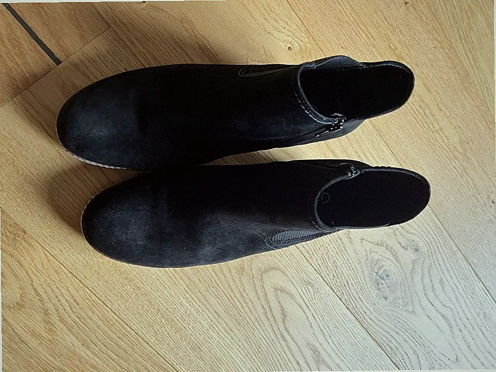 Garbor Stiefeletten, Schwarz, Leder , Gr. 42