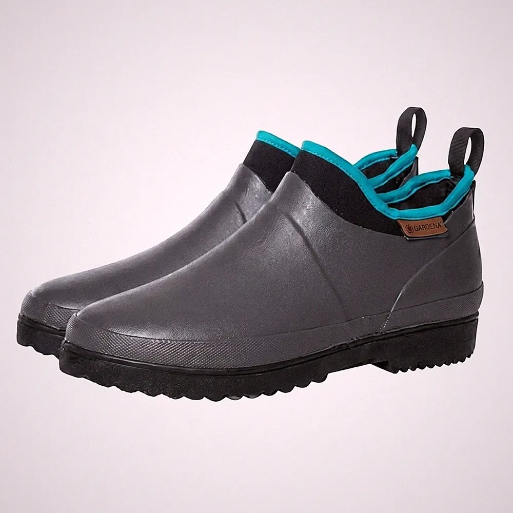 Gardena Gummistiefel Gartenstiefel Low Cut Neopren Dunkelgrau Memory Foam