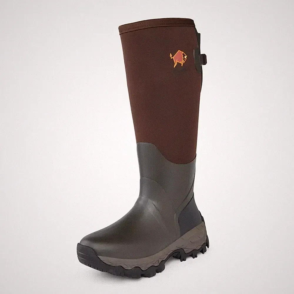 Gateway1 Woodwalker Wide Gummistiefel Lady 17" 4mm Gummistiefel dunkelbraun