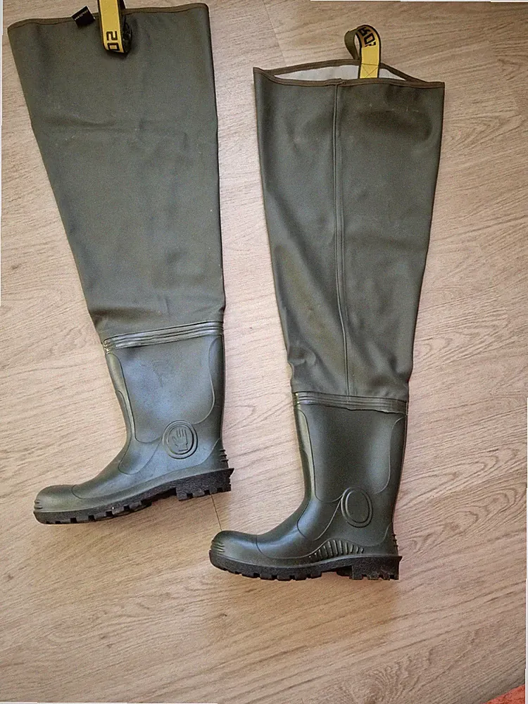 Gebrauchte Anglerstiefel Gummistiefel Gr. 42 nur eimal getragen