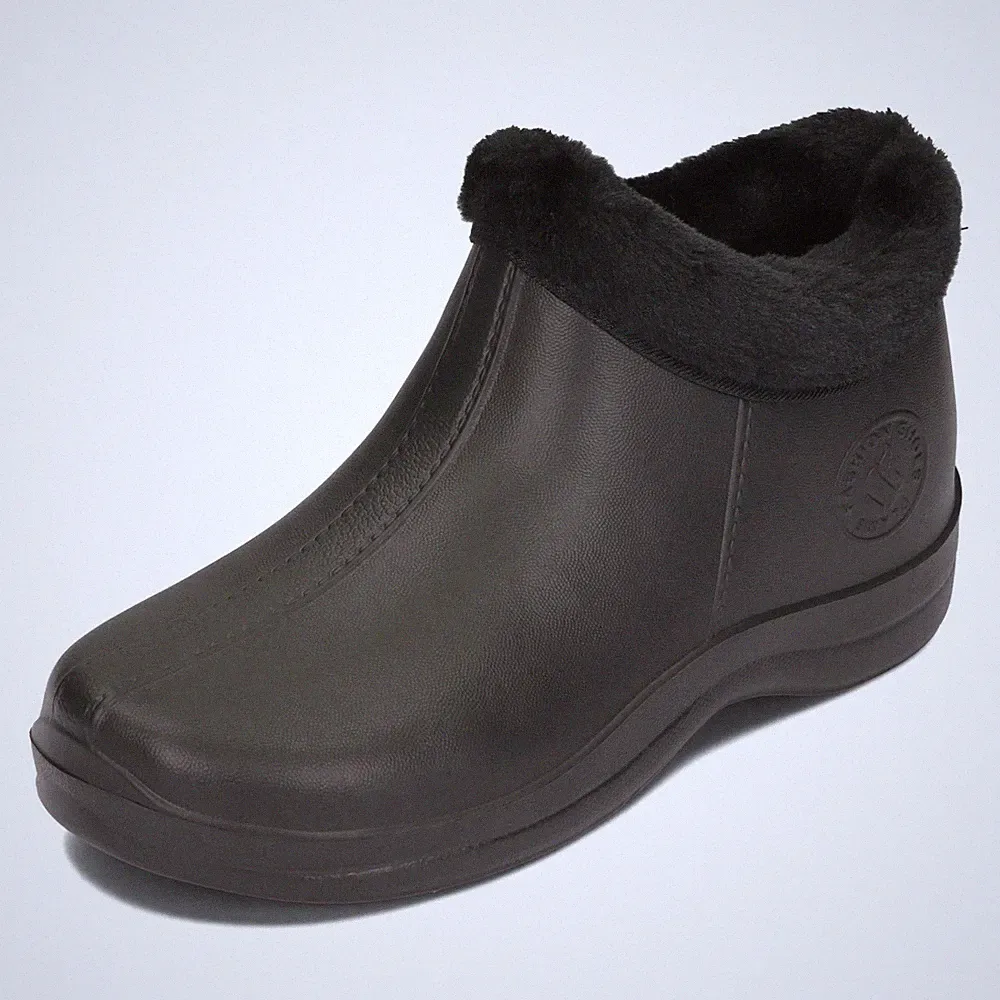 Gefütterte Gummistiefel Herren & Damen EVA Stiefel, Warme Regenstiefel 3646...