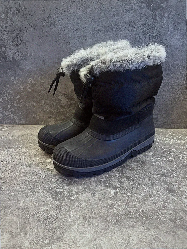 Gefütterte Gummistiefel Schwarz Gr.34 Mädchen
