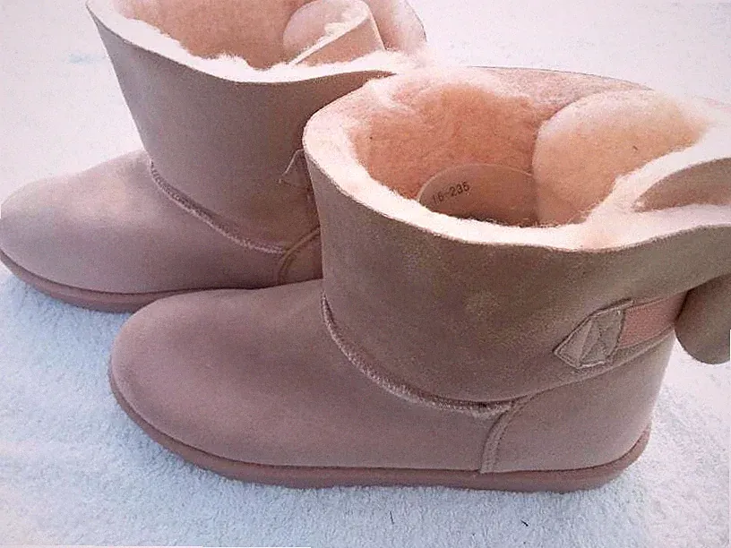 gefütterter Winterstiefel, Damenstiefel, Gr: 36, 38, rosa, NEU