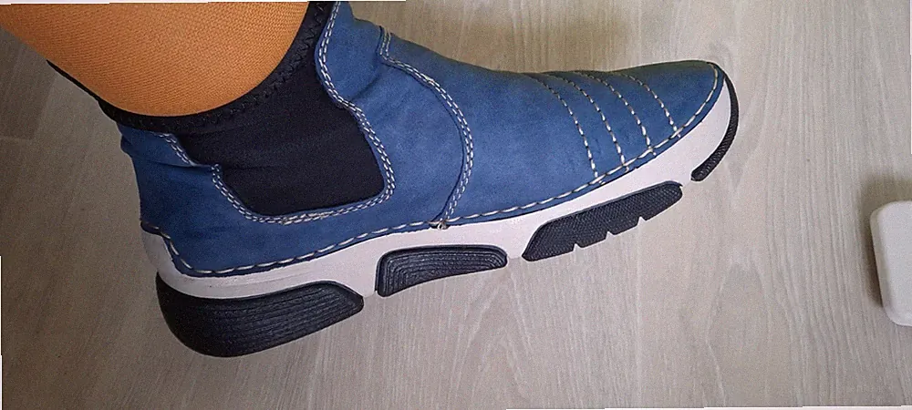 Gefutterte Rieker Comforto Damen knöchelhoch,Boots,Stiefeletten gr.39 BlauTop!