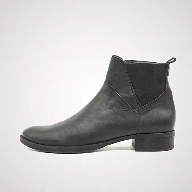 Geox Damen 5490D Stiefeletten Schwarz Leder Knöchelhoch Chelsea Boots EU 40