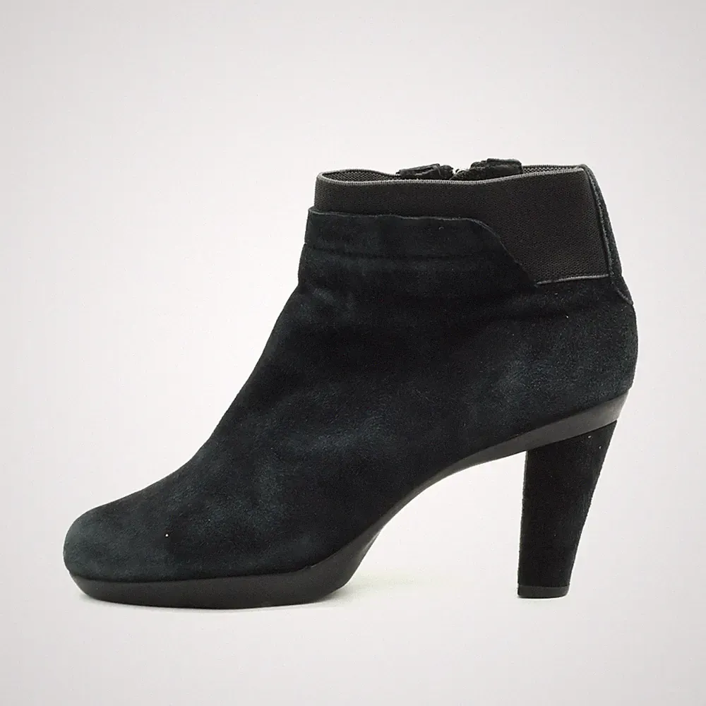 Geox Damen D54G9E Stiefelette Schwarz Wildleder Respira Stiefeletten EU 37