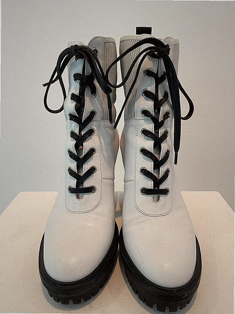 Weiß Reitgummistiefel