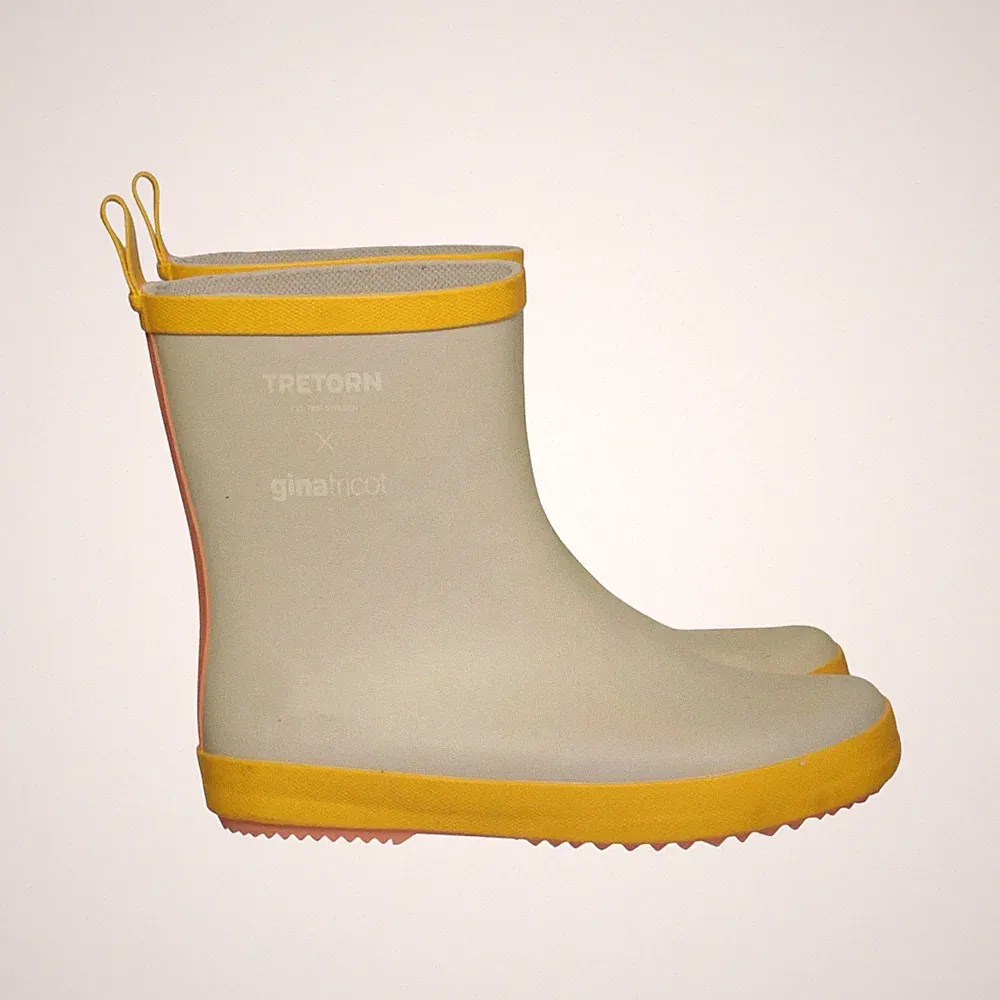 Gina Tricot x Tretorn, Gummistiefel, Größe: 40, Beige/Gelb, Damen #mFI
