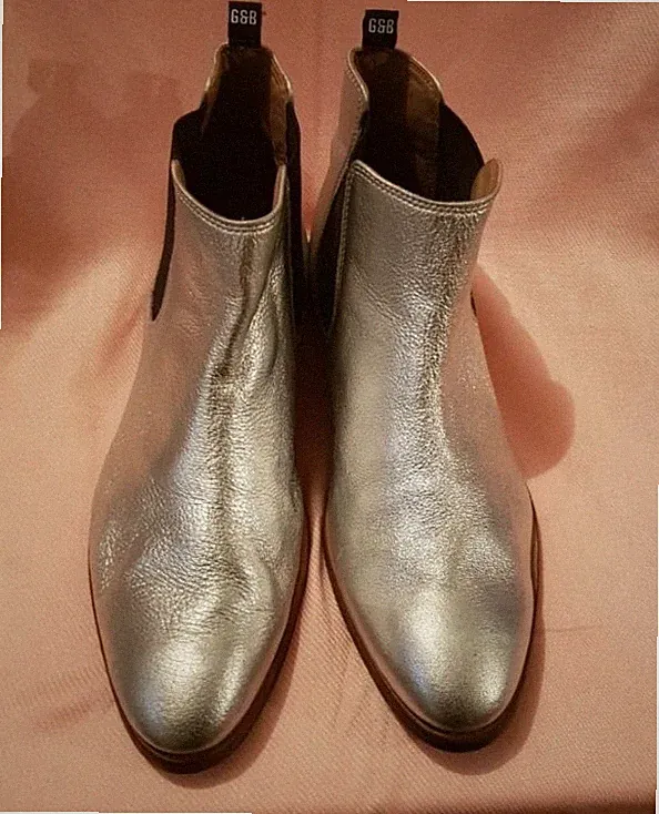Gordon&Beos damen Stiefeletten gr.42 silber neu