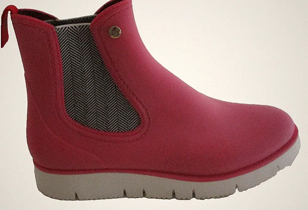 GOSCH SHOES SYLT GUMMISTIEFEL CHELSEA / PINK Gr 39 Stretcheinsatz N138