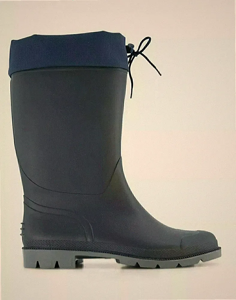 Gr.(40-41; 42; 44) Gummistiefel Regen/Gartenstiefel Herren-Damen Navyblau *Neu*