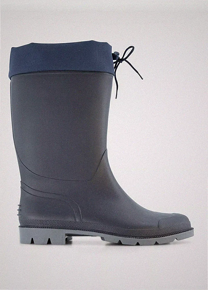 Gr.41;42;44 Gummistiefel Herren-Damen Regenstiefel Gartenstiefel Navyblau *Neu*