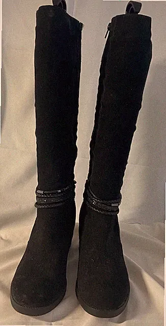 Graceland Veloursoptik-Stiefel schwarz Gr. 38