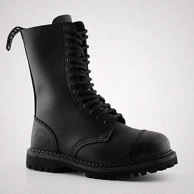 Grinders Herald CS schwarz 14 Loch Herren Damen Stahlkappe Stiefel