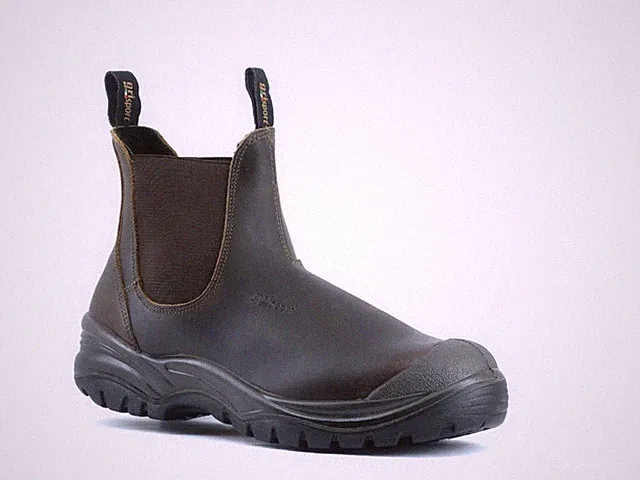 Grisport GENOA S1P Sicherheitsschuhe Arbeitsschuhe Slipper Chelsea Boots braun