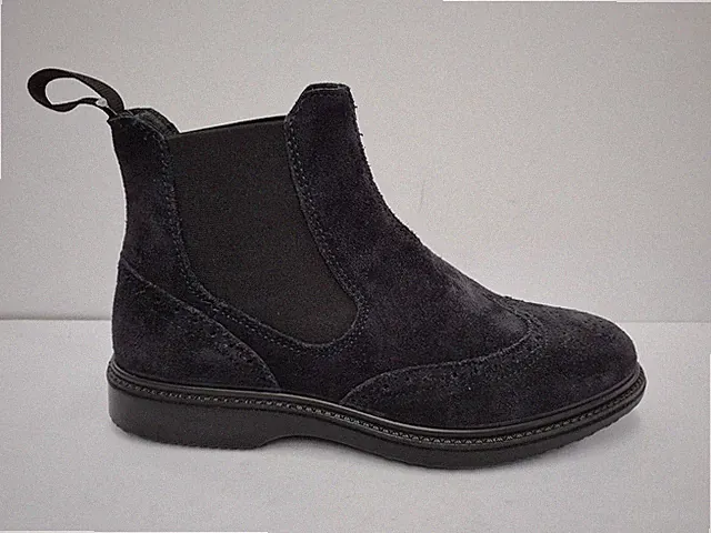 Grisport Herren Wildleder-Strumpfhose mit Gummibändern - Farbe: Dunkelblau