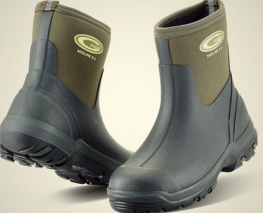 Grubs Gummistiefel Midline Unisex Mid Height Wellies Green