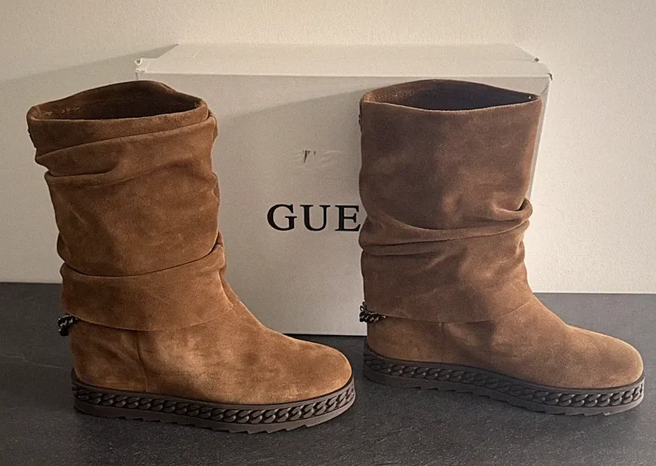 Guess Damenstiefel Leder Gr. 41 neuwertig